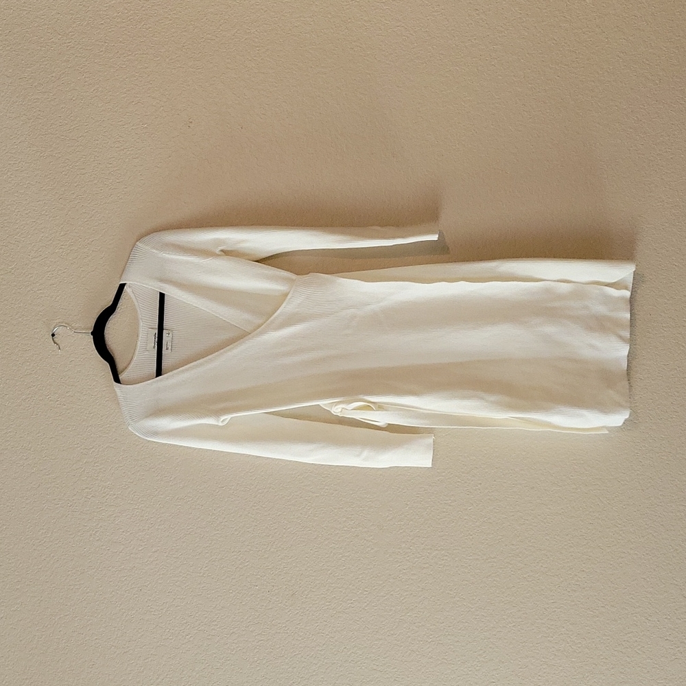 Cream Wrap Dress